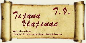 Tijana Vlajinac vizit kartica